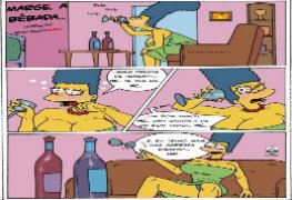 Bart Comendo a mãe bêbada