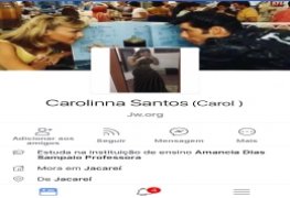 Carolina santos testemunha de jeová caiu na net
