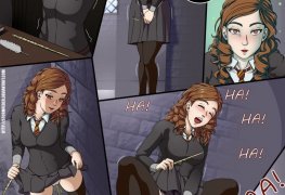Hermione pornô hq orgia na escola do Harry Potter