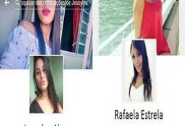 Jessylya Alves e Rafaela Estrela se pegando de quatro enquanto o amigo