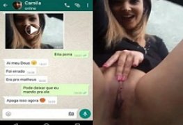 Letícia mandou vídeo pro grupo errado
