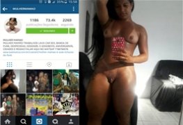 Mulher Mamão postou peladinha no Instagram