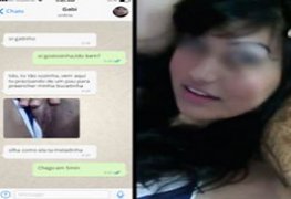 Novinha chama amigo no whatsapp para comer ela