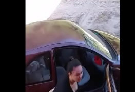 O Crente filmou o casal fodendo no carro atras do galpão