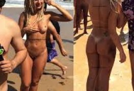 Panicats do programa panico sem tarja na praia de nudismo