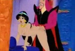 Prncesa Jasmine do Aladdin fudendo com o cara mau