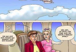 Quadrinho Comics incesto - Amanda Putaria no avião